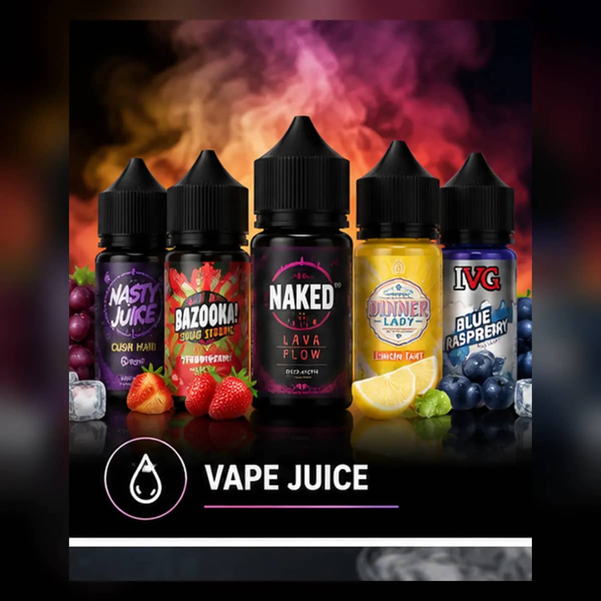 Vape juice category graphic