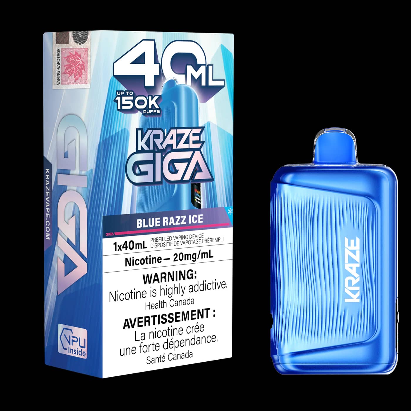 Kraze Giga 150K 40 mL Disposable main product photo
