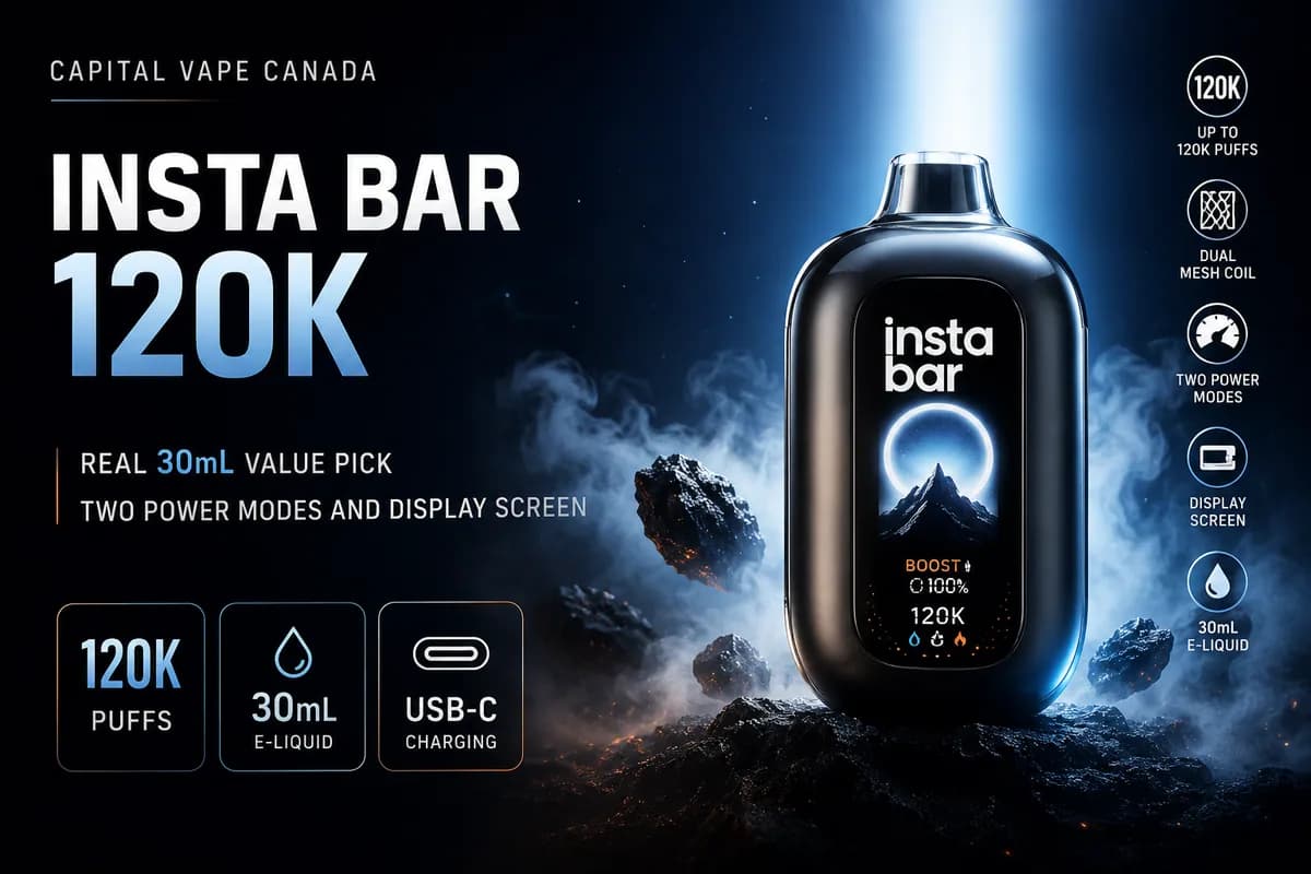 Insta Bar 120K product advertising