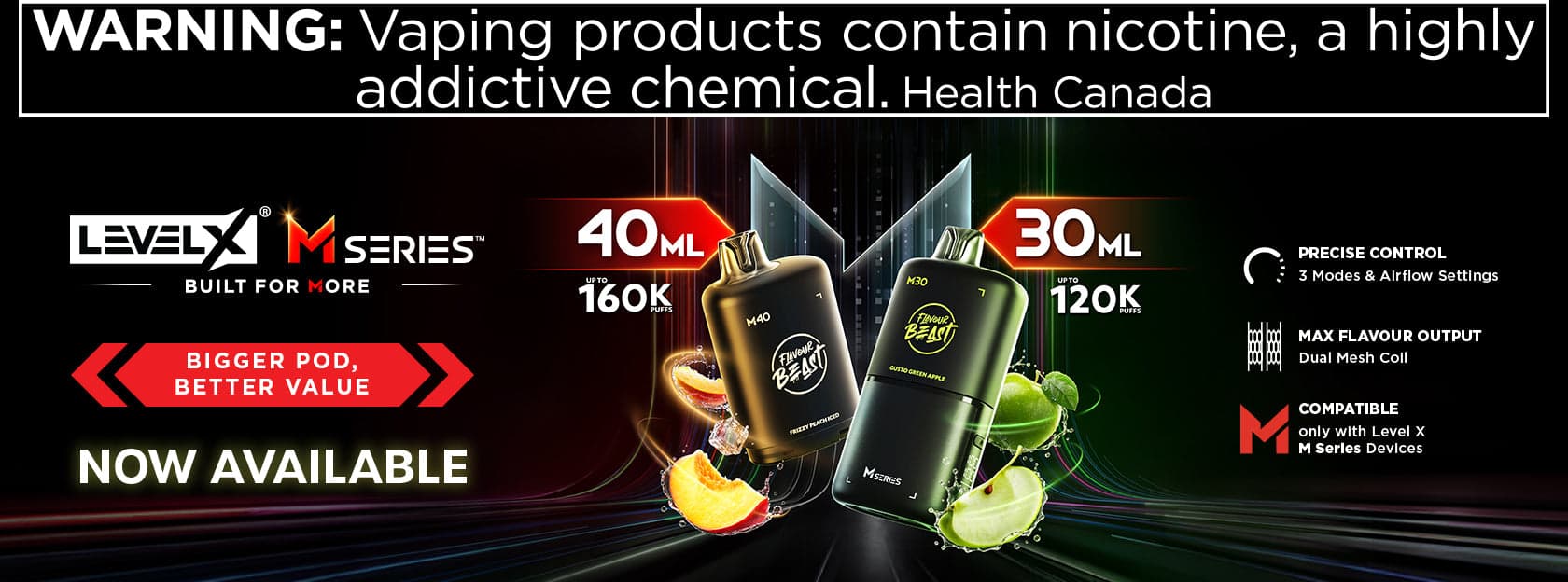 Level X M Series product advertising
