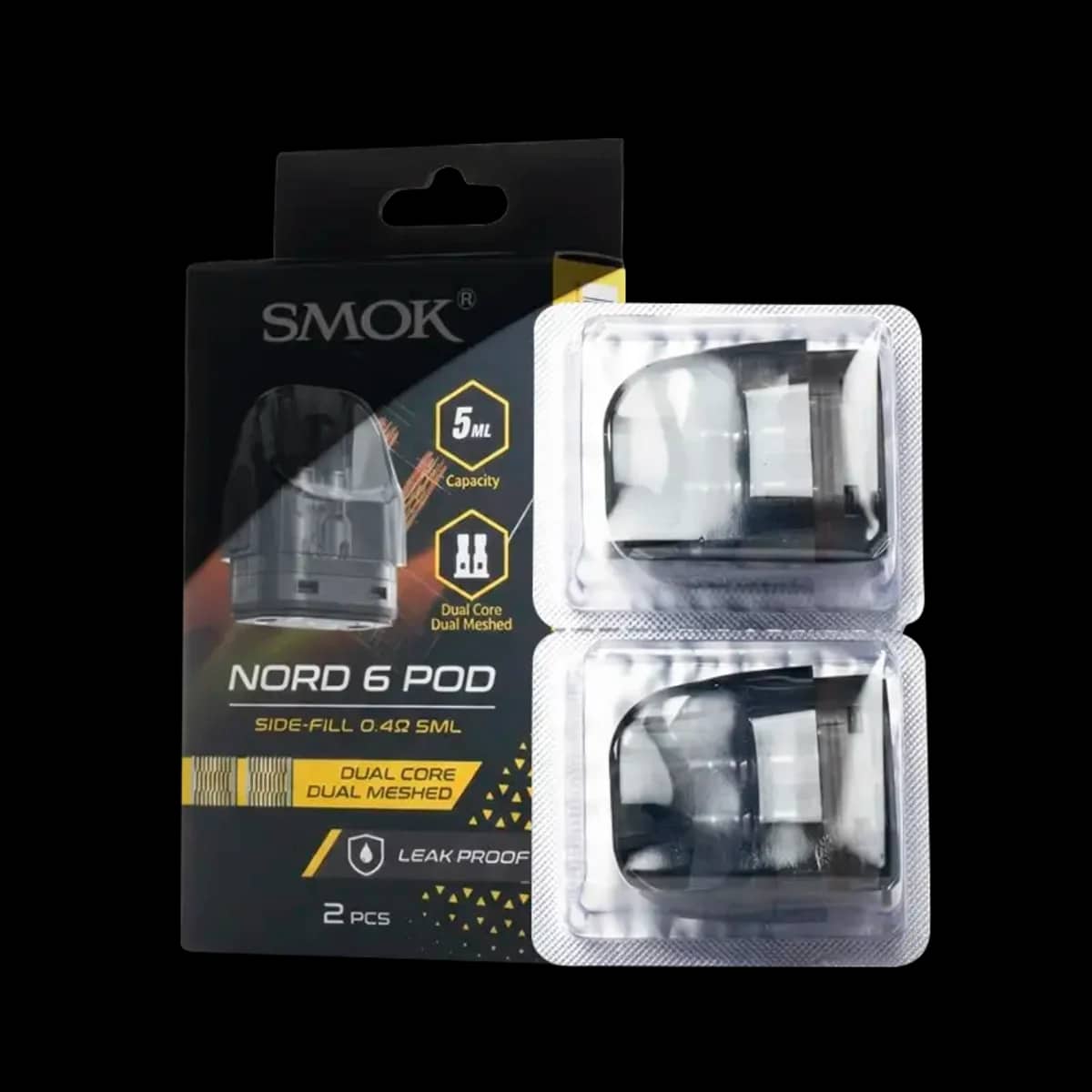 SMOK Nord 6 Dual Core Replacement Pods 2-Pack SMOK Nord 6 Dual Core Replacement Pod (2 Pack) main product photo