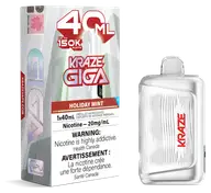 Kraze Giga 150K 40 mL Holiday Mint 20 mg disposable vape