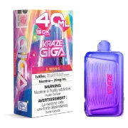 Kraze Giga 150K 40 mL S. Neon G 20 mg disposable vape