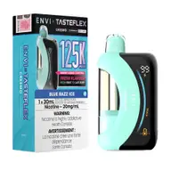 ENVI x Tasteflex Cresmo 125K Blue Razz Ice 20mg disposable vape package