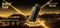 Insta Bar Mega Pro 160K 40mL disposable vape feature banner