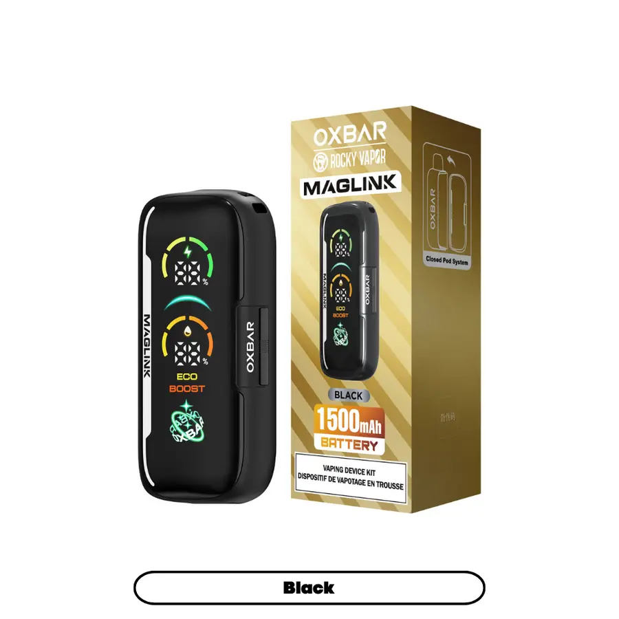 OXBAR Maglink 1500mAh Battery - Black product image OXBAR Maglink 1500mAh Battery - Black product image