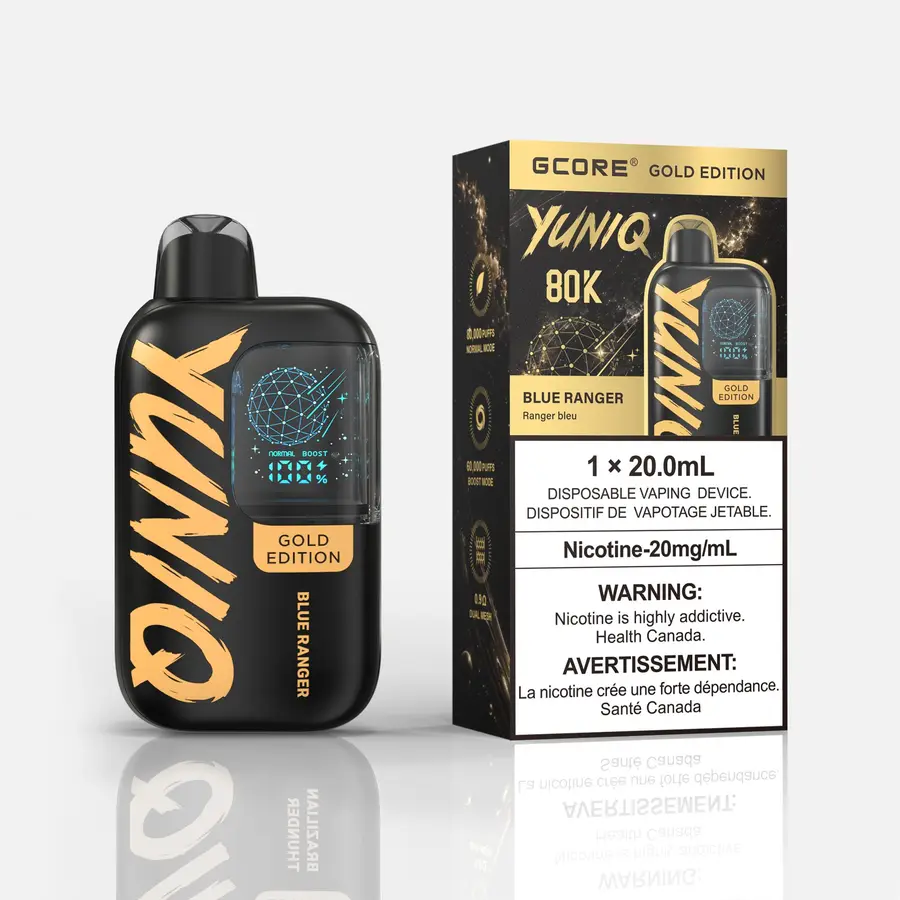 GCORE YUNIQ 80K Disposable Vape 20mL 20mg product image GCORE YUNIQ 80K Disposable Vape 20mL 20mg product image