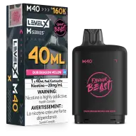 Level X M40 x Flavour Beast Pod 40mL — Dub Dragon Melon Iced