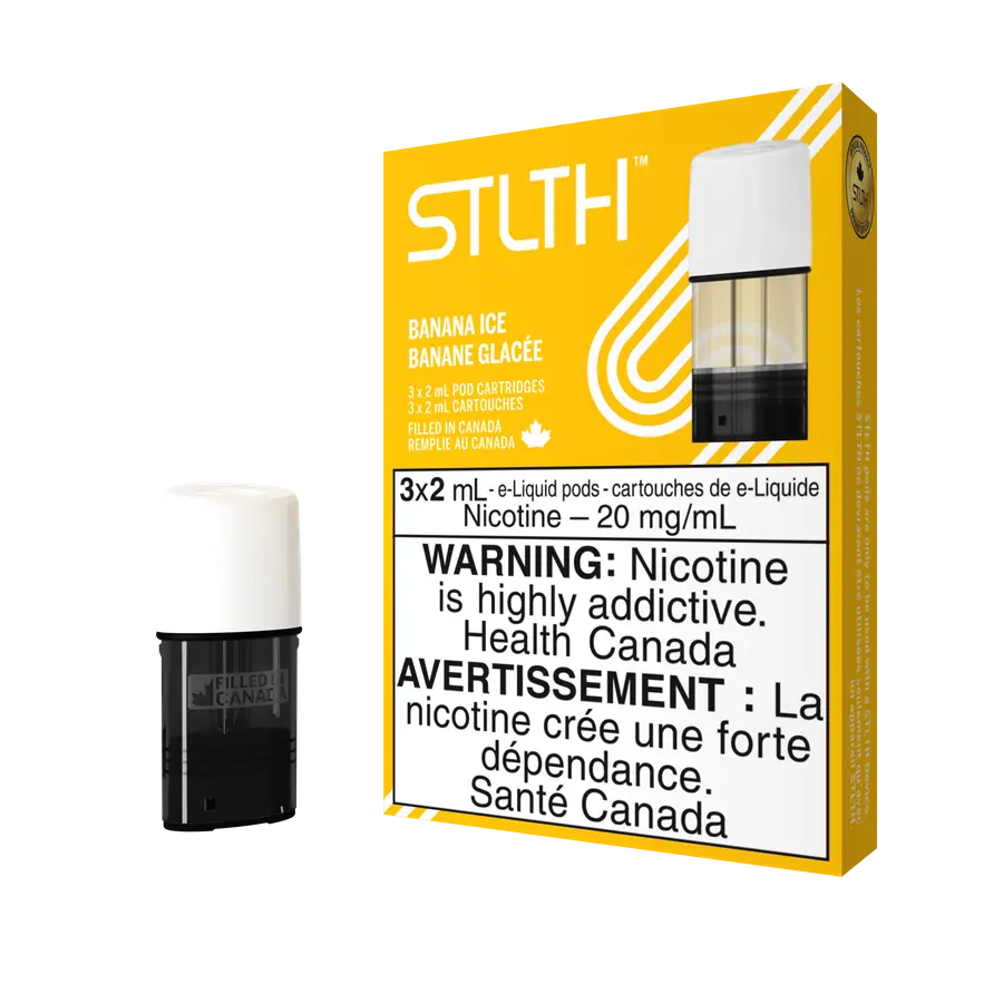 STLTH Original Banana Ice pod pack 3 pack 20 mg STLTH Original Banana Ice pod pack 3 pack 20 mg