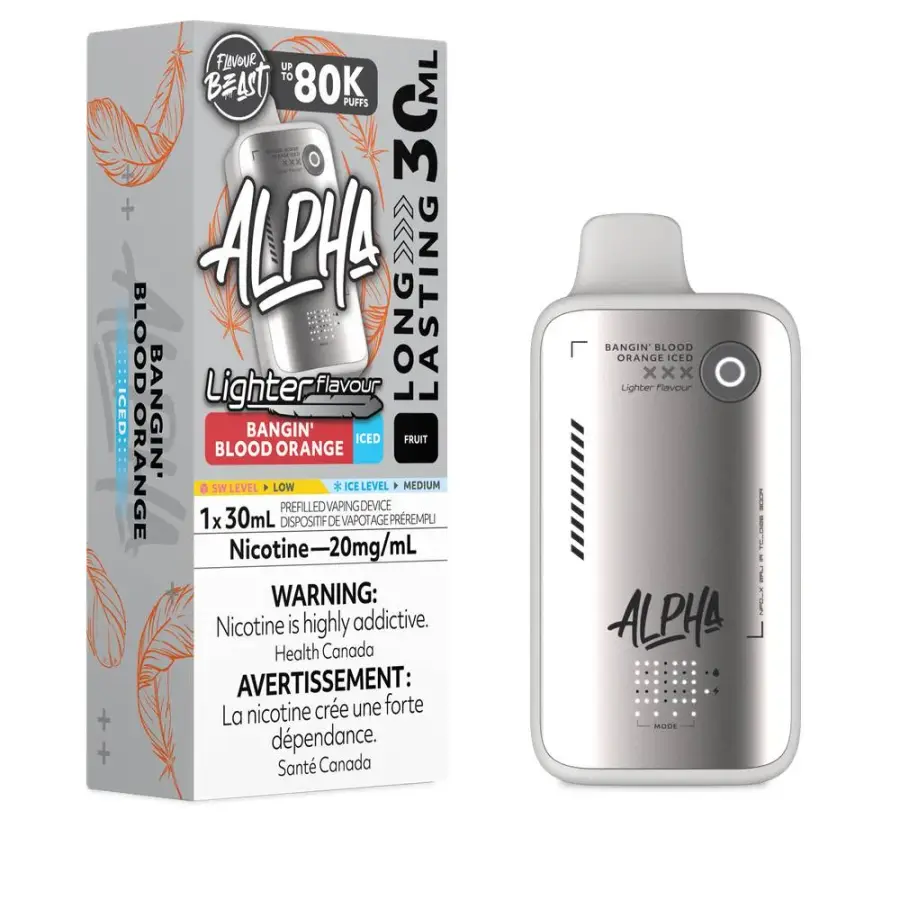 Flavour Beast Alpha L.S. 80K - Bangin' Blood Orange Iced - 20 mg Flavour Beast Alpha L.S. 80K - Bangin' Blood Orange Iced - 20 mg