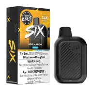 Flavour Beast SIX 6mL MVP Mango Iced 20mg/mL device with retail packaging