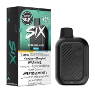 Flavour Beast SIX 6mL Extreme Mint Iced 20mg/mL device with retail packaging