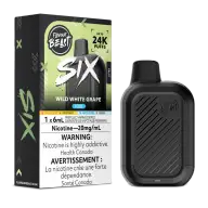 Flavour Beast SIX 6mL Wild White Grape Iced 20mg/mL device with retail packaging