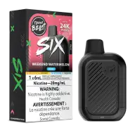 Flavour Beast SIX 6mL Weekend Watermelon Iced 20mg/mL device with retail packaging