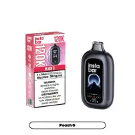 Insta Bar 120K Disposable Vape Flavour: Peach G / Nicotine Strength: 20 mg product image