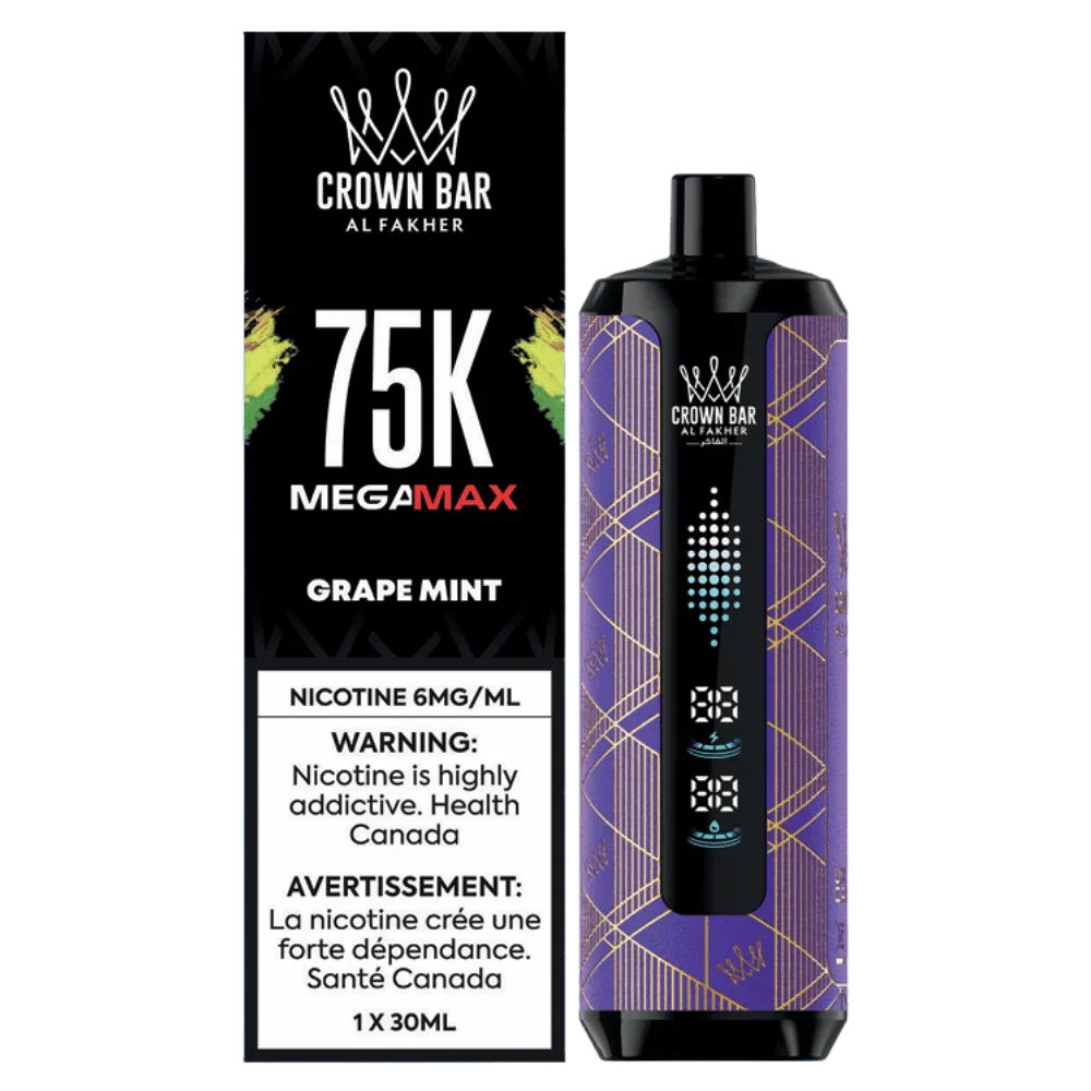 AL FAKHER Crown bar 75k Al Fakher — Grape Mint disposable vape