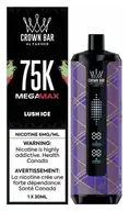 Al Fakher Crown Bar 75K Lush Ice 6 mg disposable vape