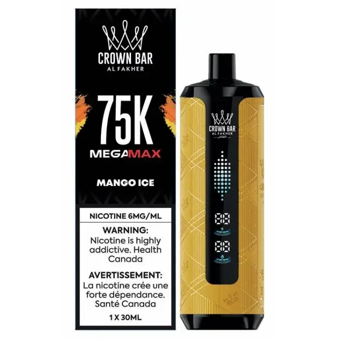 Al Fakher Crown Bar 75K Mango Ice 6 mg disposable vape