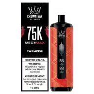 Al Fakher Crown Bar 75K Two Apple 6 mg disposable vape