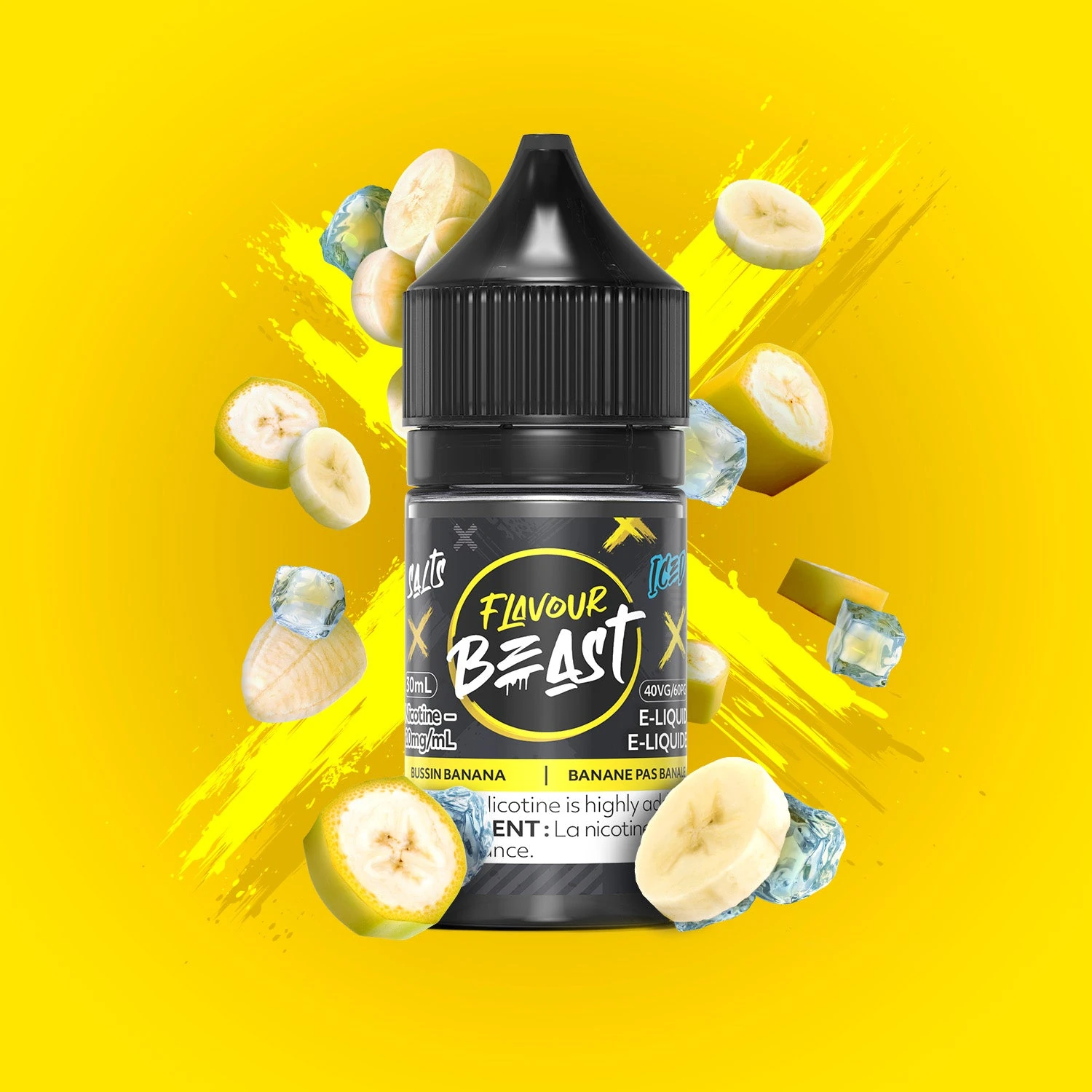 Flavour Beast Bussin Banana Iced Nic Salt 30 mL 10 mg