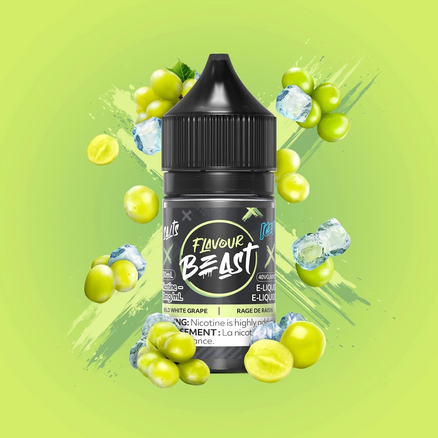 Flavour Beast Wild White Grape Iced Nic Salt 30 mL 10 mg