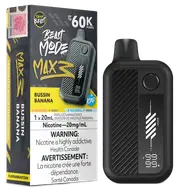 FLAVOUR BEAST BEAST MODE MAX 3 - Bussin Banana Iced / Nicotine Strength: 20 mg