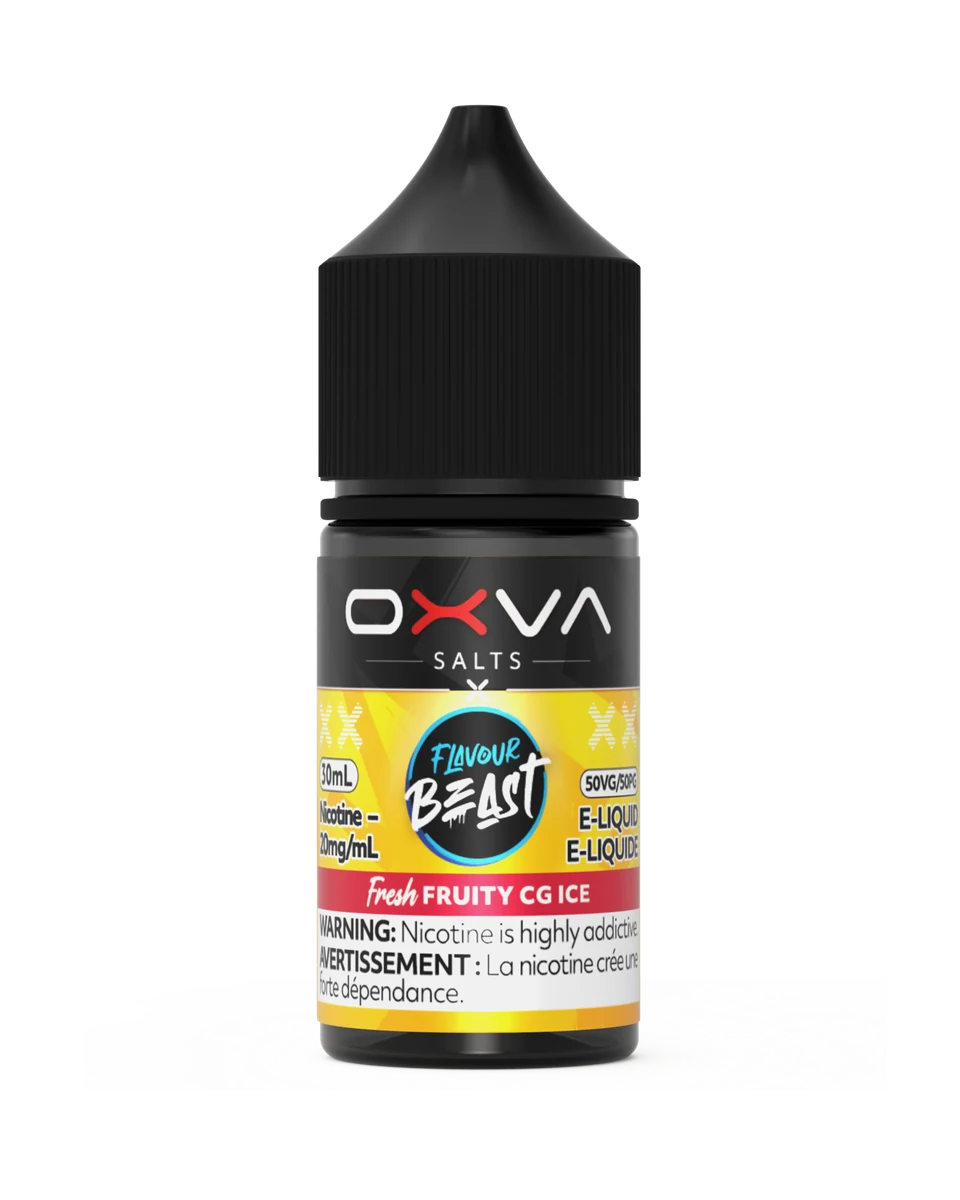 Flavour Beast x OXVA E-Liquid 30mL Fresh Fruity CG Ice 30 mL 20 mg bottle
