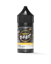 Flavour Beast Salt 30 mL - Mad Mango Peach 20 mg e-liquid bottle and package image