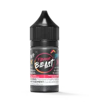 Flavour Beast Salt 30 mL - Ragin Razz Mango 20 mg e-liquid bottle and package image