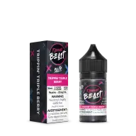 Flavour Beast Salt 30 mL - Tripping Triple Berry 20 mg e-liquid bottle and package image
