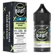 Flavour Beast Salt 30 mL - Wild White Grape 20 mg e-liquid bottle and package image