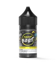 Flavour Beast Salt 60 mL - Bussin Banana 20 mg e-liquid bottle and package image