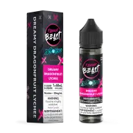 Flavour Beast Salt 60 mL - Dreamy Dragon Fruit Lychee 20 mg e-liquid bottle and package image