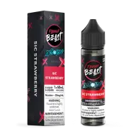 Flavour Beast Salt 60 mL - Sic Strawberry 20 mg e-liquid bottle and package image