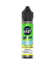 Flavour Beast Salt 60 mL - Super Sour Blue Razz 20 mg e-liquid bottle and package image
