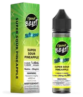 Flavour Beast Salt 60 mL - Super Sour Pineapple 20 mg e-liquid bottle and package image