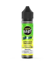 Flavour Beast Salt 60 mL - Super Sour Pineapple 20 mg e-liquid bottle and package image