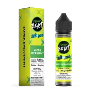 Flavour Beast Salt 60 mL - Super Spearmint 20 mg e-liquid bottle and package image