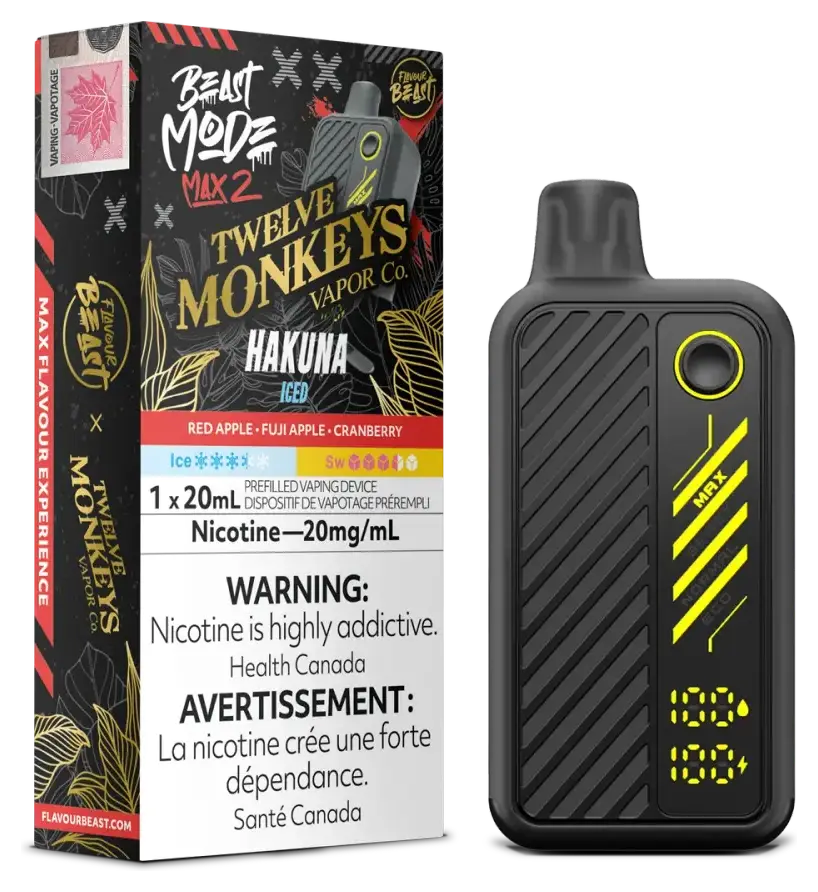 FLAVOUR BEAST X TWELVE MONKEYS BEAST MODE MAX 2 50K — Hakuna disposable vape