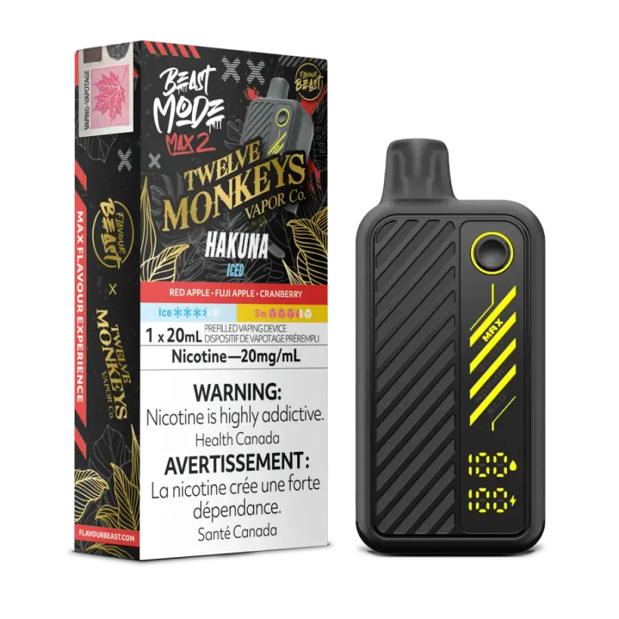 FLAVOUR BEAST X TWELVE MONKEYS BEAST MODE MAX 2 50K (EXCISE AB TAX INCLUDED) - Hakuna FLAVOUR BEAST X TWELVE MONKEYS BEAST MODE MAX 2 50K (EXCISE AB TAX INCLUDED) - Hakuna