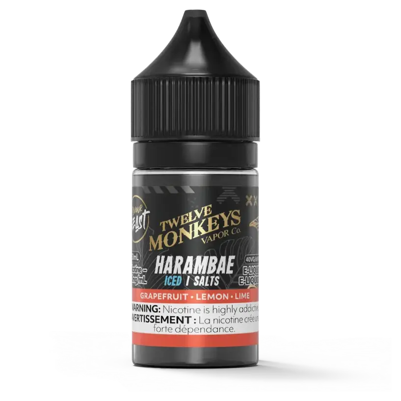 Flavour Beast x Twelve Monkeys Salt 30 mL - Harambae 20 mg e-liquid bottle image