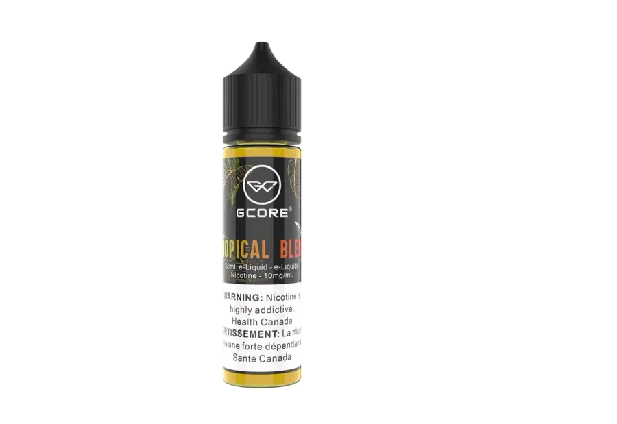 GCORE Tropical E-Juice 60 mL - Tropical Blend 20 mg nic salt bottle image GCORE Tropical E-Juice 60 mL - Tropical Blend 20 mg nic salt bottle image