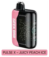 Geek Bar Pulse X disposable vape — Juicy Peach Ice, 20 mg