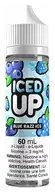 ICED UP FREEBASE 60 ML — Blue Razz Ice e-liquid bottle