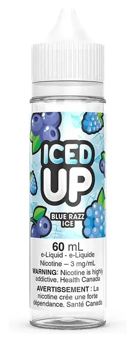 Iced Up Freebase 60 mL - Blue Razz Ice 3mg Iced Up Freebase 60 mL - Blue Razz Ice 3mg