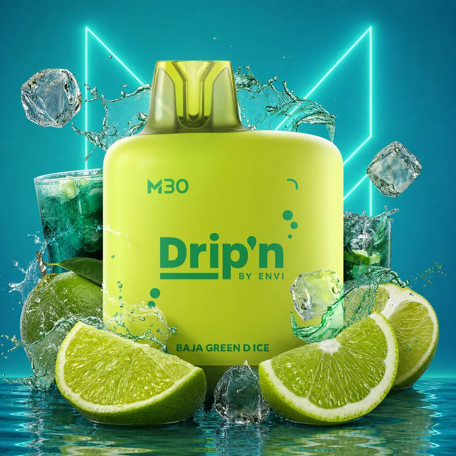Level X M30 Drip'n Baja Green D Ice 30mL pod, 20mg/mL Level X M30 Drip'n Baja Green D Ice 30mL pod, 20mg/mL
