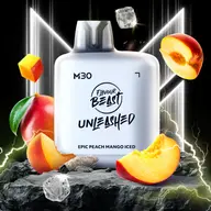 Level X M30 Unleashed Epic Peach Mango Iced 30mL pod, 20mg/mL