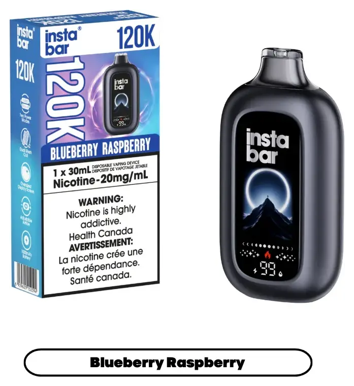 Insta Bar 120K Disposable Vape - Blueberry Raspberry