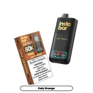 INSTA BAR 80K DISPOSABLE (Excise AB Tax Included) - Caly Orange