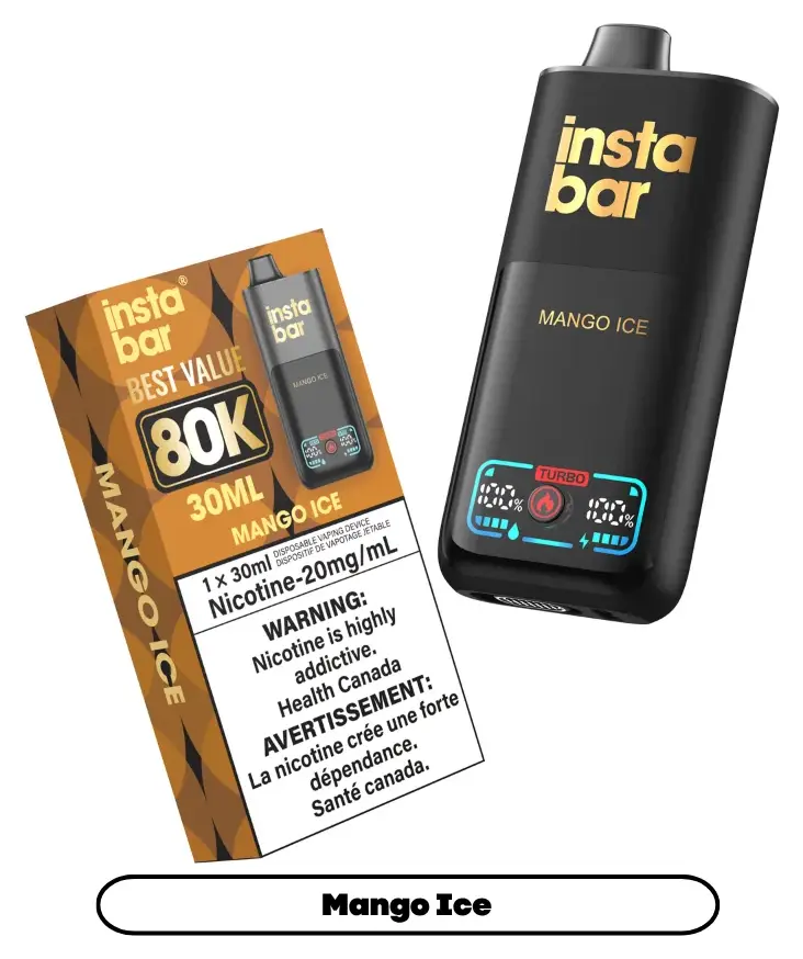 OXBAR INSTA BAR 80K DISPOSABLE — Mango Ice disposable vape OXBAR INSTA BAR 80K DISPOSABLE — Mango Ice disposable vape